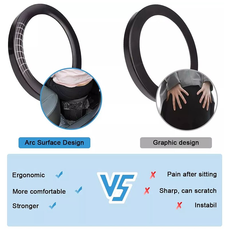 Portable Toilet Folding Commode Porta Potty Car Toilet Camping Toilet For Travel Bucket Toilet Seat for Camping Hiking Long Trip