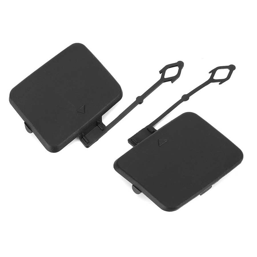 Par de nuevas cubiertas de gancho de remolque de parachoques trasero derecho izquierdo para X5 E70 2006 FRRESHIP
