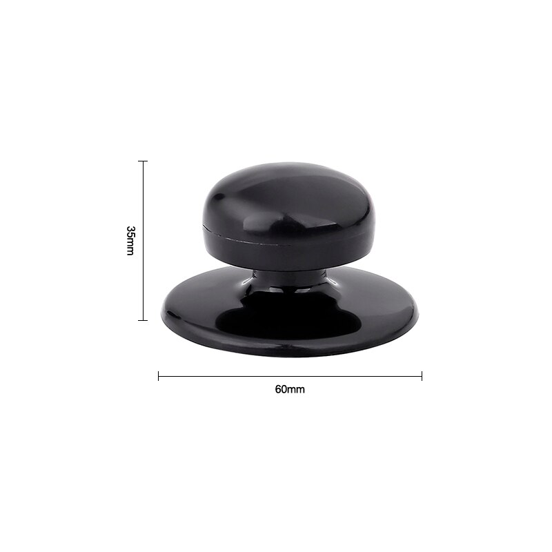 Cookware Reinforced Glass Lid Tempered Wok Lid Pyrex Glass Round Chef Pan Lid with Knob Premium Qualtiy Pan Cover: Lid Knob