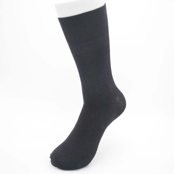 Calcetines para diabéticos para pacientes hipertensos, calcetín para prevenir venas varicosas, Material de algodón de bambú, Unisex, 0045: black