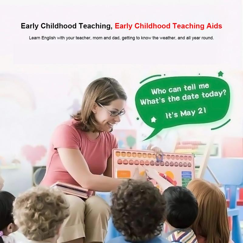 Uhr Hängen Bord Multi-Funktionelles Training Uhr Kalender Bord Frühen Kindheit Bildung Spielzeug Eltern-kind-