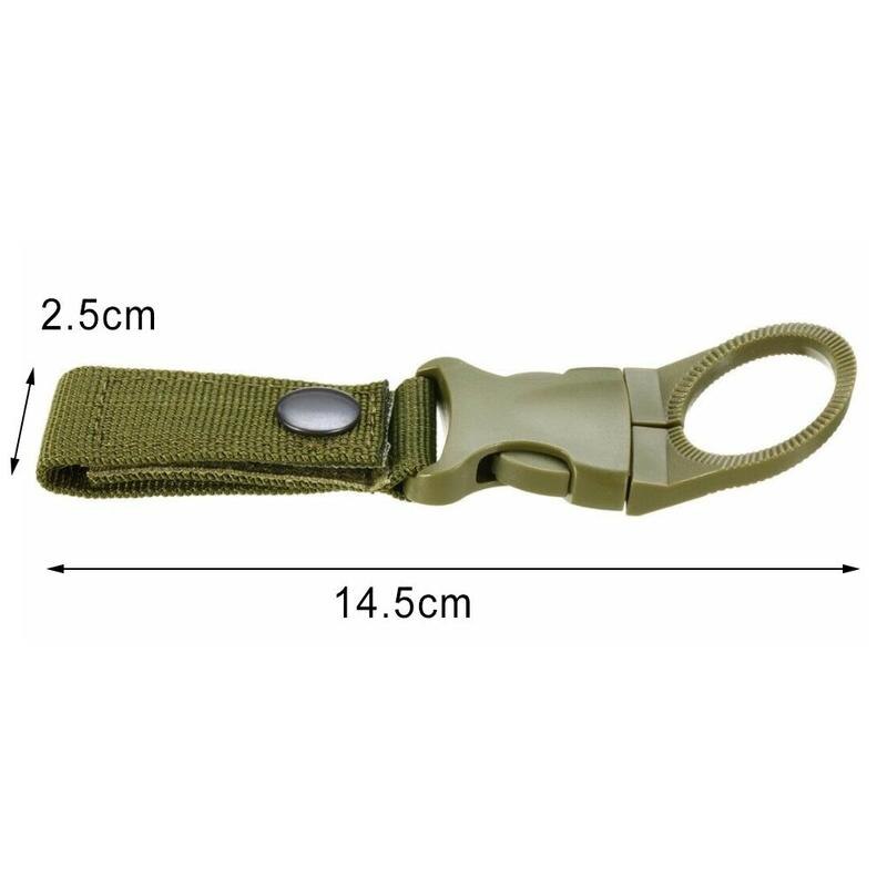 Plastic Hook Nylon Webbing Clip Cycling Water Bottle Chain Hiking Key Convenient Bottle Carabiner Water Hook Camping Holder A6E6