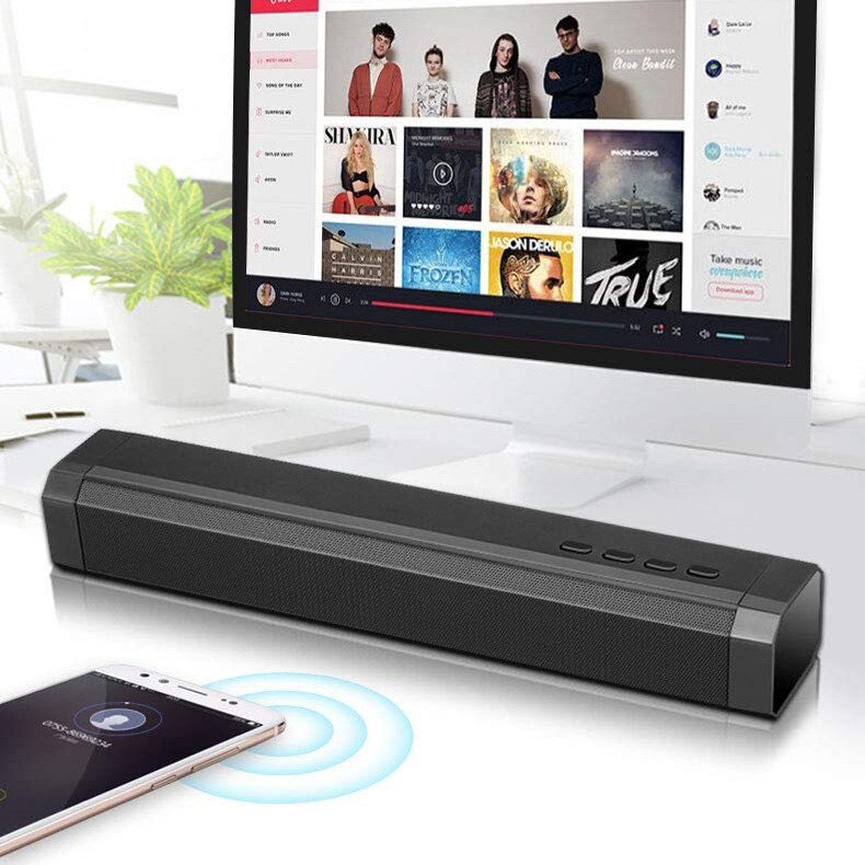 Barre De Son Bluetooth Filaire Sans Fil Surround Avec Caisson De Basses