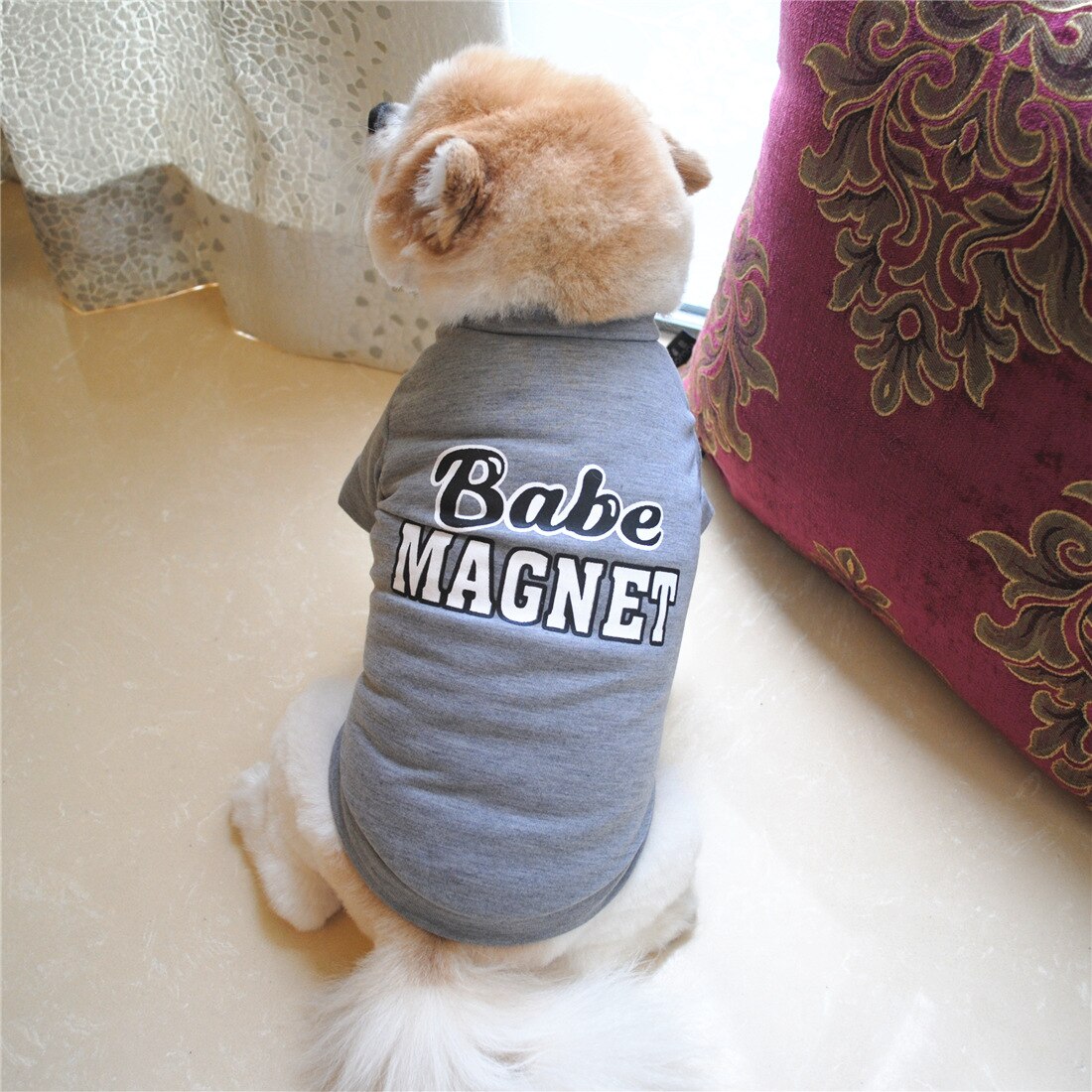Printed Summer Pets Tshirt Puppy Dog Clothes Pet Cat Vest Cotton T Shirt Pug Apparel Costumes Dog Clothes