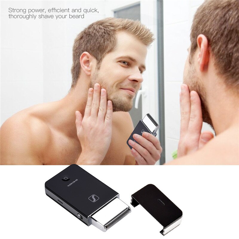 Portable Rechargeable électronique alternatif simple lame rasoir électrique ForMen barbe RazorBarbeador tondeuse à cheveux tondeuse 334