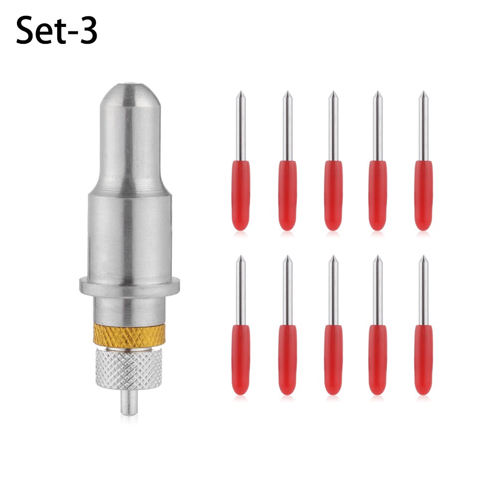 30/45/60 Degree Cutting Plotter Vinyl Cutter Blades Holder For Roland Vinyl Film Router Bit Offset Cricut Machine Accessories: Set-3