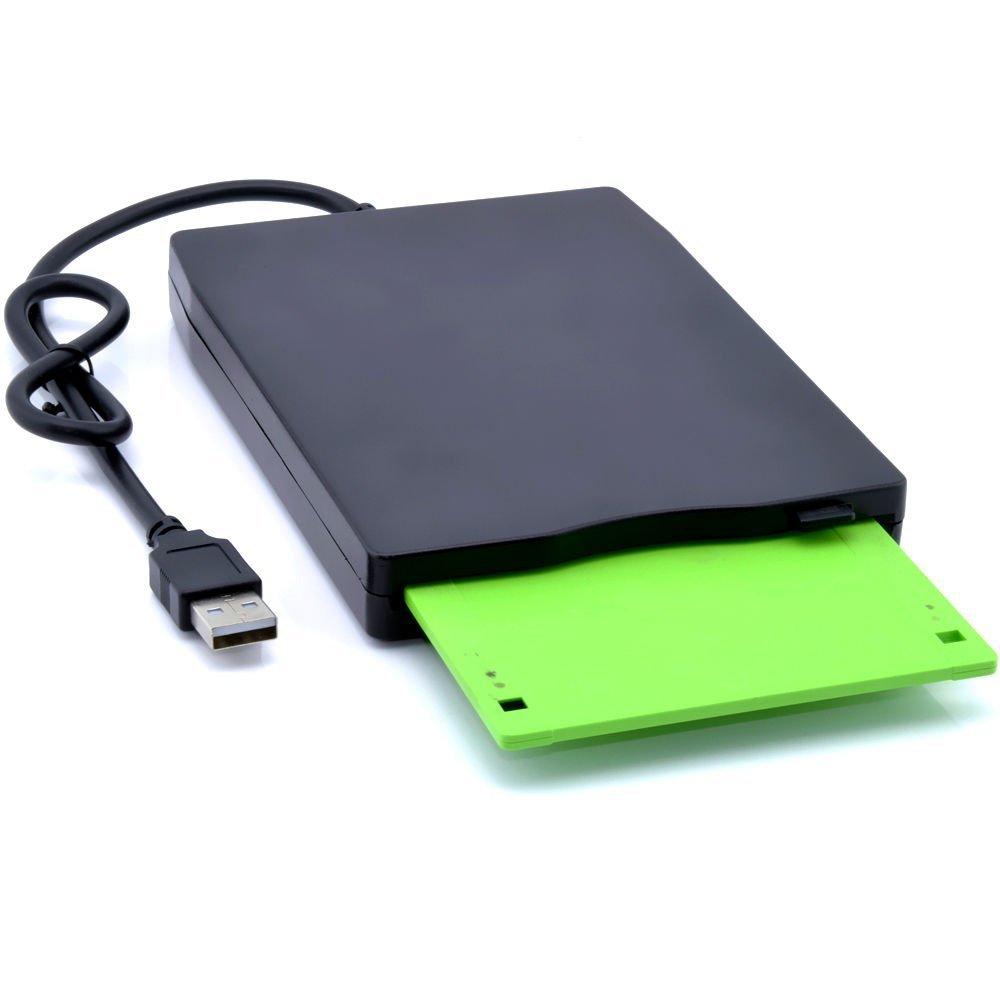 Portable External 3.5" USB 1.44 MB FDD Super Slim Floppy Disk Drive Plug Play for Desktops Laptops PC Windows 7 8 10 Mac 8.6