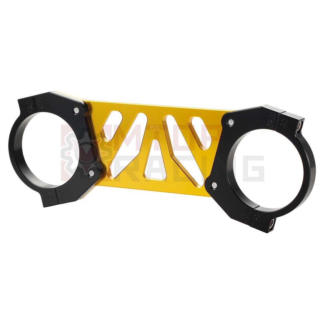 Supporto forcella stabilizzatore forcella anteriore per Yamaha RZ350 4U0 1981-1982 RZ250 4L3 RD250LC 1981-1983 argento oro