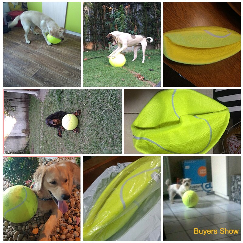 24Cm Giant Tennisbal Voor Hond Kauwen Speelgoed Grote Opblaasbare Tennisbal Hond Interactief Speelgoed Dierbenodigdheden Outdoor cricket Hond Speelgoed