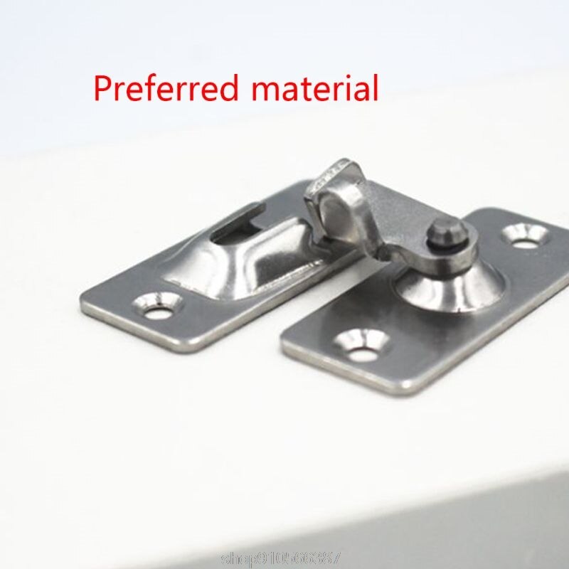 Mini 90 Degree Right Angle Buckle Hook Lock Bolt for Sliding Door Latch Bar Window Home Furniture Hardwa N26 20