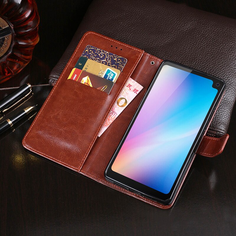Case Voor Blackview BV6100 Lederen Back Shockproof Cover Flip Telefoon Case Voor Blackview BV6100 Cover Behuizing