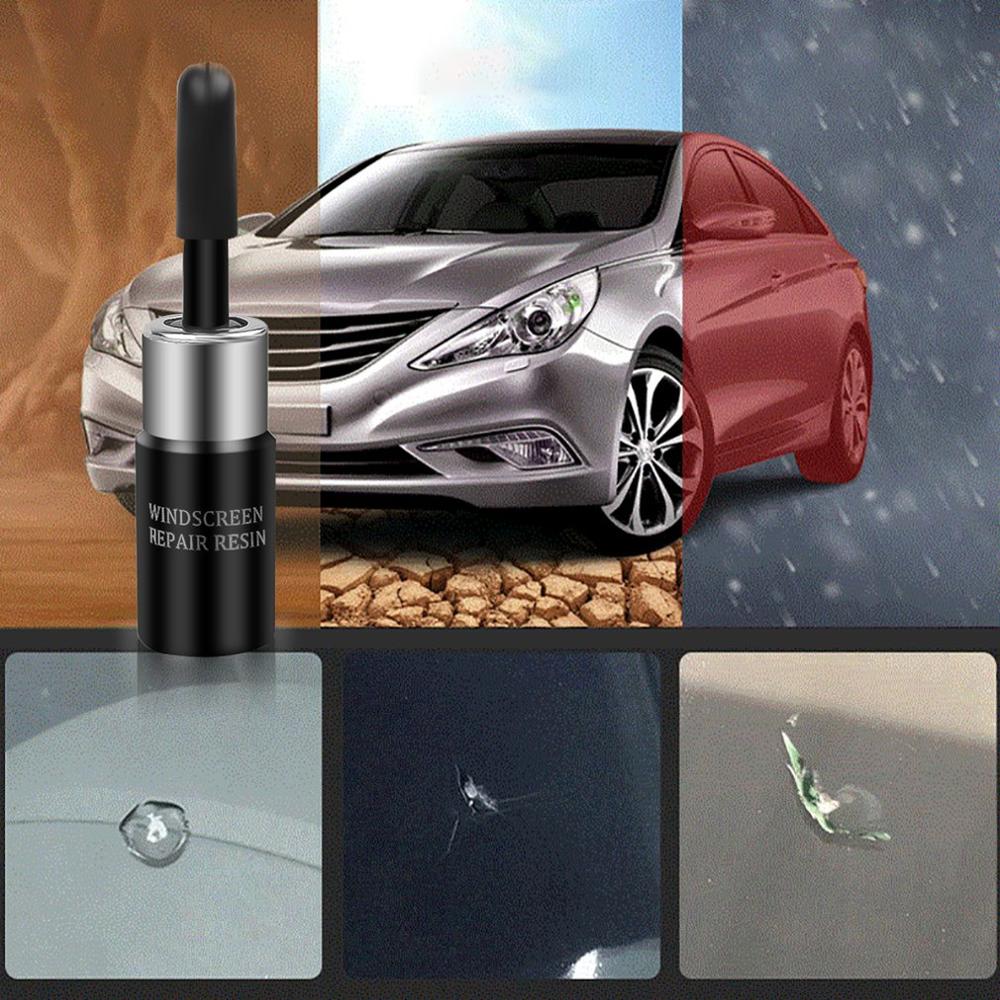 Bilruta glas reparera harts kit miljövänligt glas snabb reparation vätska auto bilfönster fix verktyg 1 set