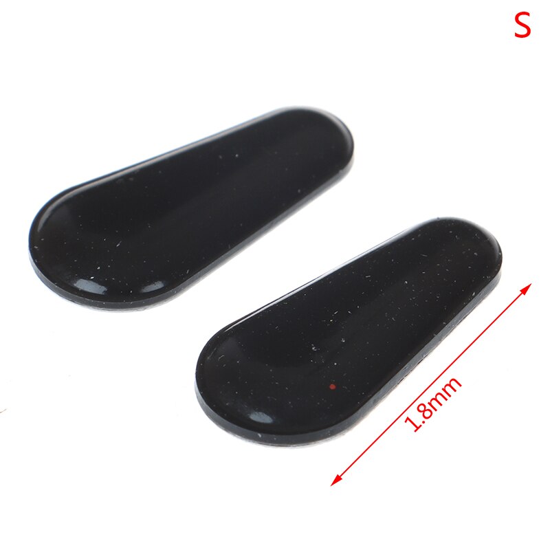 10 Paar Black Clear Water Siliconen Antislip Neus Pads Voor Bril: S Black
