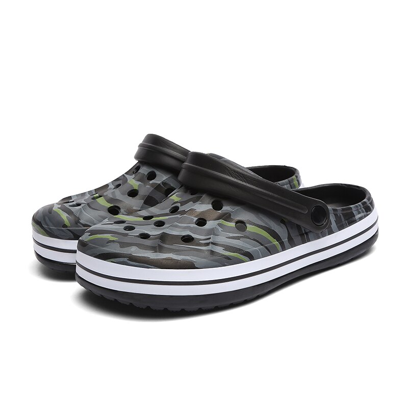 TULUO Männer Strand Wasser Schuhe draussen Sandalen Sommer Atmungsaktiv Männer Turnschuhe Maultiere verstopft Hausschuhe Gelee Garten Schuhe