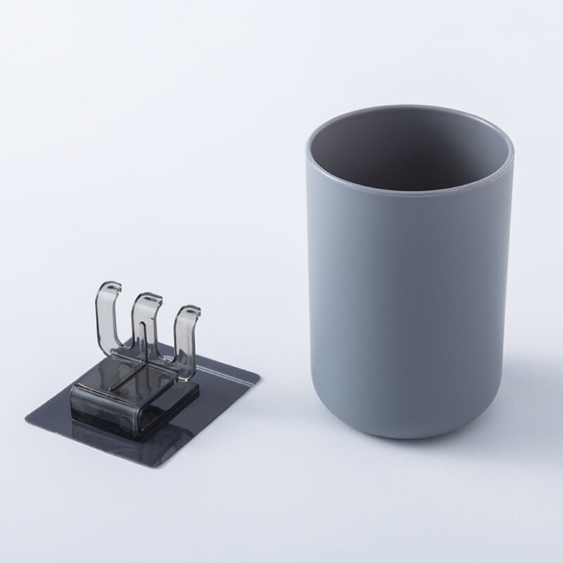 Mond Cup Huishoudelijke Drank Plastic Spoelen Cup Water Cup Borstel Cup Badkamer Accessoires: gray cup