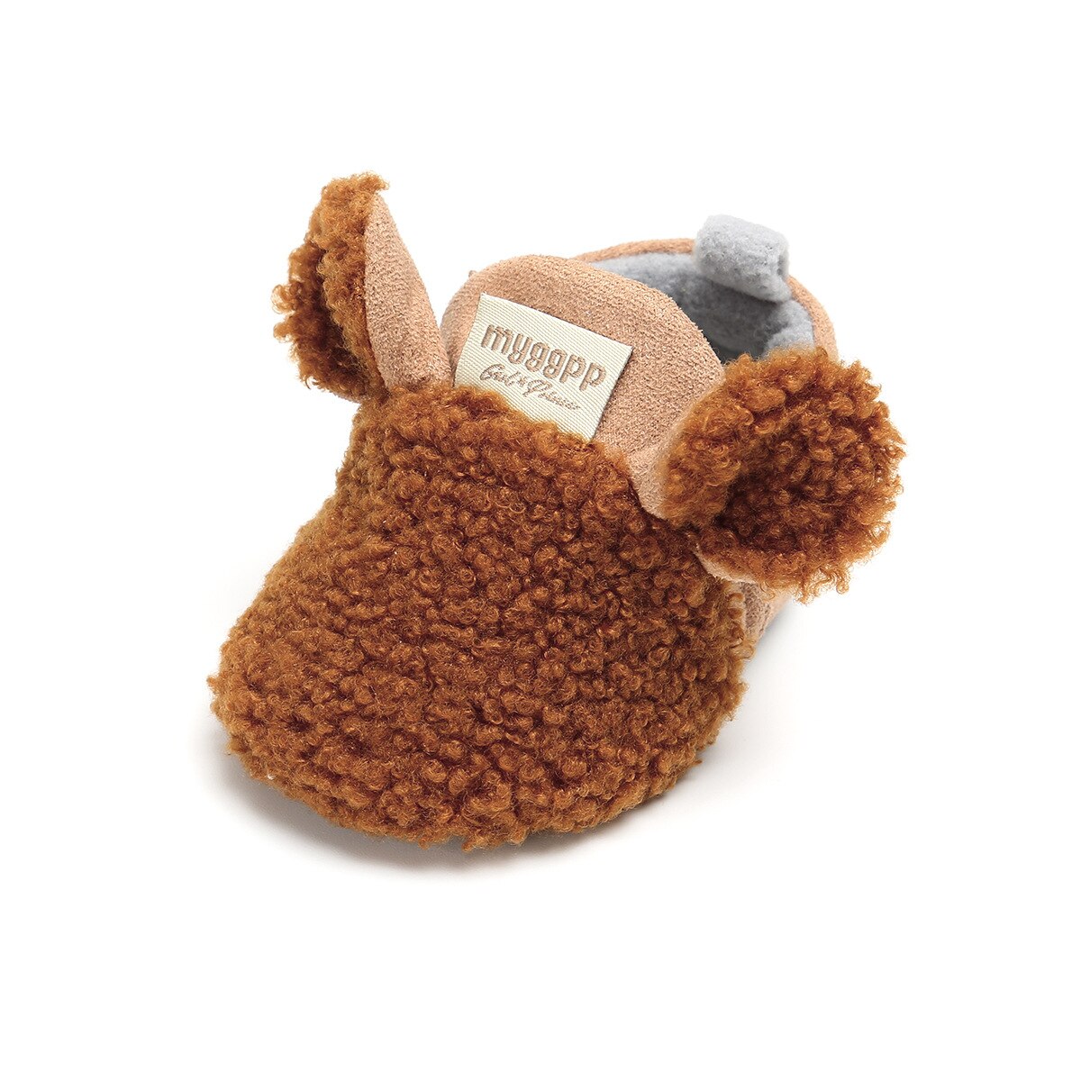 Baby Girls Winter Boots Soft Sole Baby Boys Foot Sock Infant Crib Shoes Toddler First Walkers: brown / 5