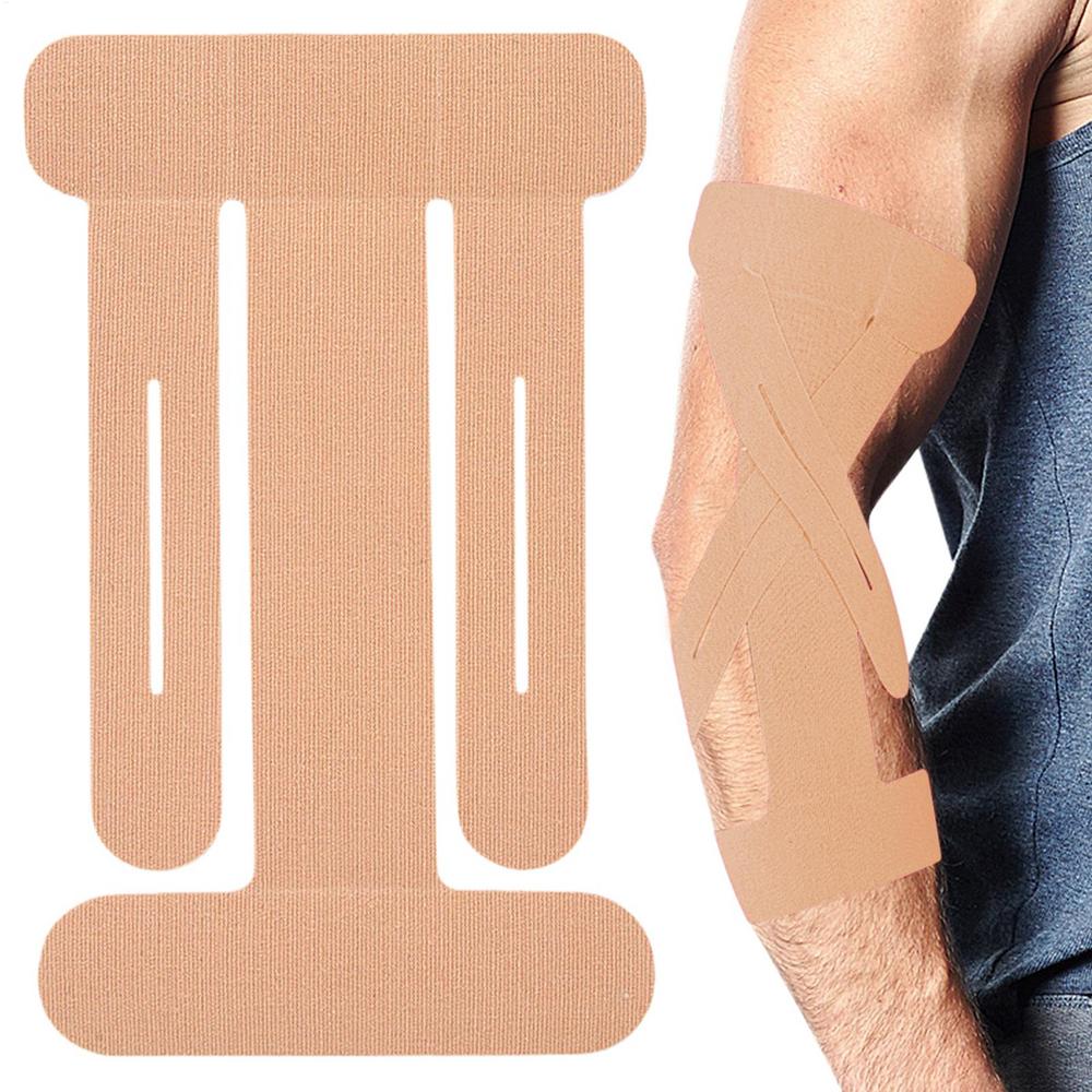 Precut Kinesiology Tape For Knees Athletic Sports Muscle Support Tape Breathable Knee Tape For Knee Stability Elastic Sports: WHITE