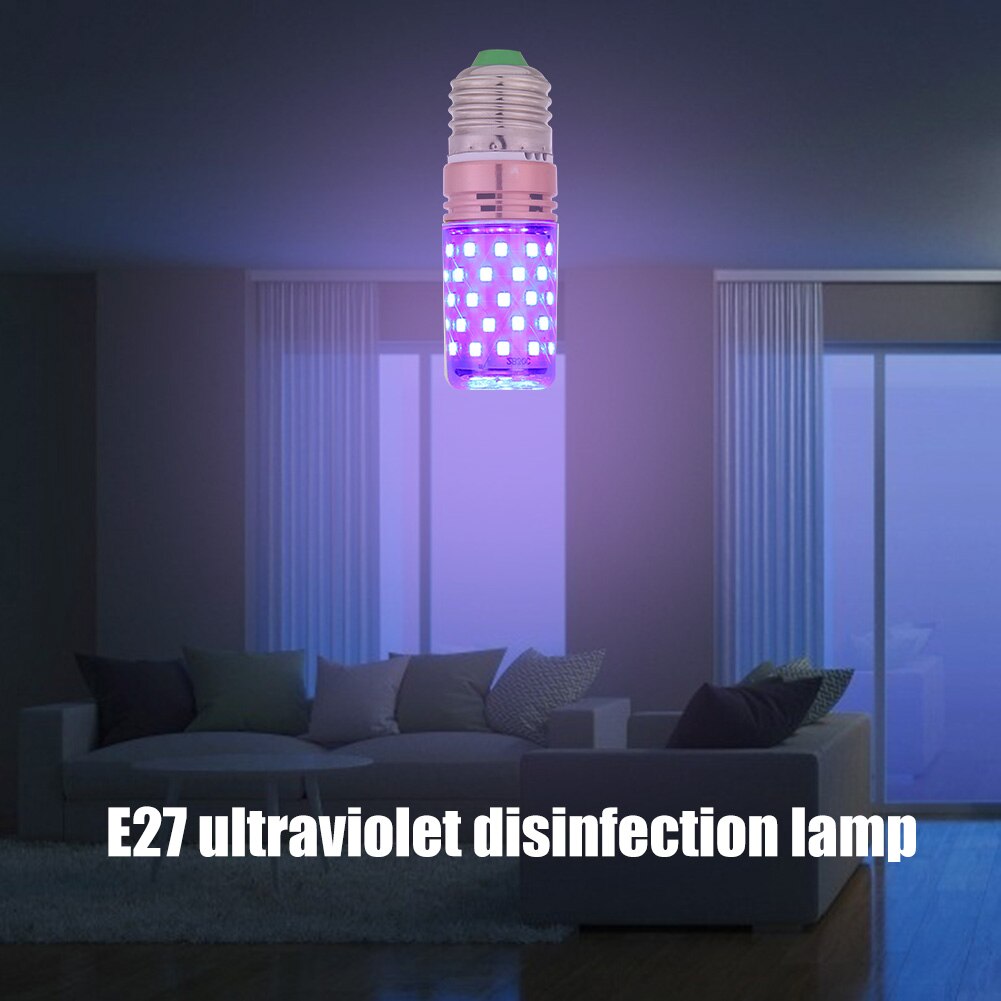 E27 Steriliseren Lamp 60LED Uvc Kiemdodende Uv Desinfectie Maïs Gloeilamp Huishouden Sterilisator Desinfectie AC86-240V 60W
