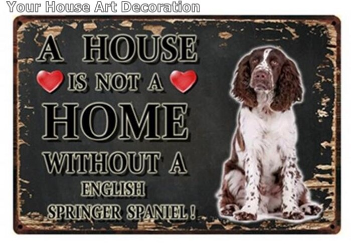 Noir blanc animaux chien métal signe étain affiche une maison Doberman doré Labrador décor à la maison barre mur Art peinture 7.8x11.8 pouces: y3124