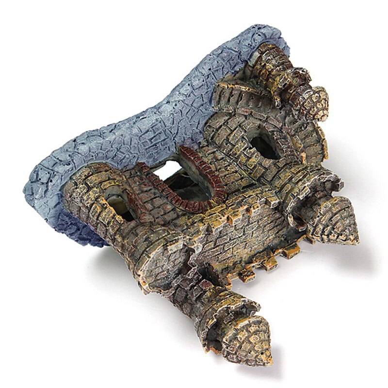 Polyresin kasteeltoren aquarium ornament aquarium decoratie accessoires