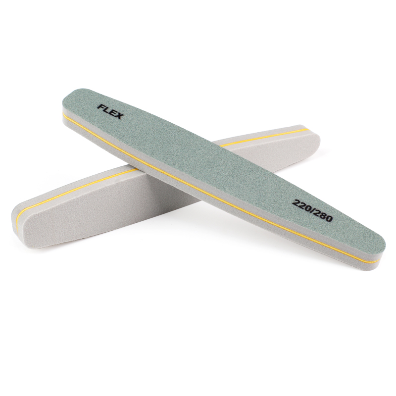 Limas de uñas de esponja de doble cara, bloque pulidor de uñas de papel de lija verde 220/280 de grano para manicura, herramientas de tablero de esmeril, 5 unids/lote