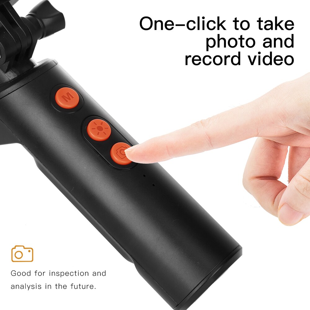 Connected Industrial Endoscopy Borescope Inspection Double Camera Built-in 9pcs 5 Levels Dimmable Adjustable Brightness LEDs