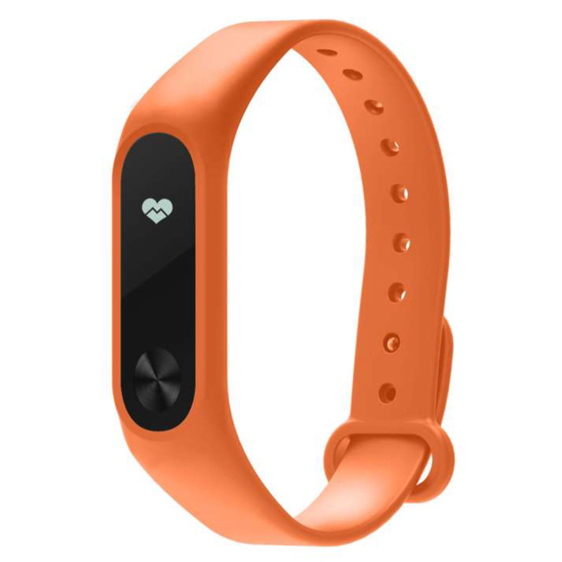 Pulsera para xiaomi mi band 2 Correa de silicona mi band 2 pulsera muñequeras para xiaomi mi band2 smartwatch: Naranja