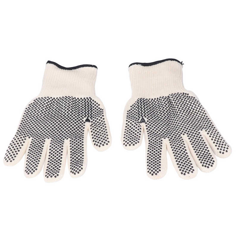 Heat Insulating Gloves BBQ Gloves 11in Flexible Independent Finger 800℃ Washable for Oven