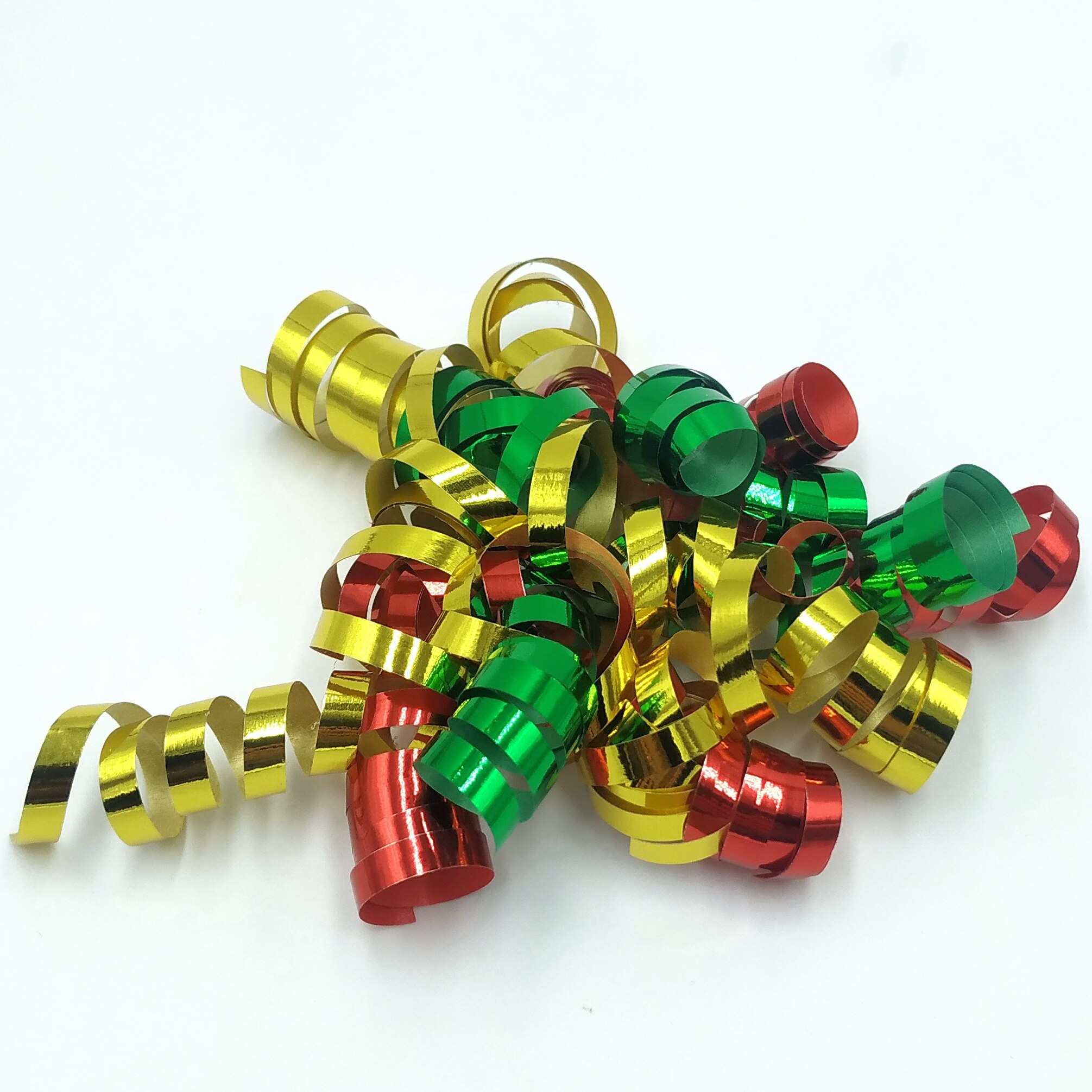 20Pcs Curly Bows Wrap Bows 5 MM*10 Strip: Color Mixing