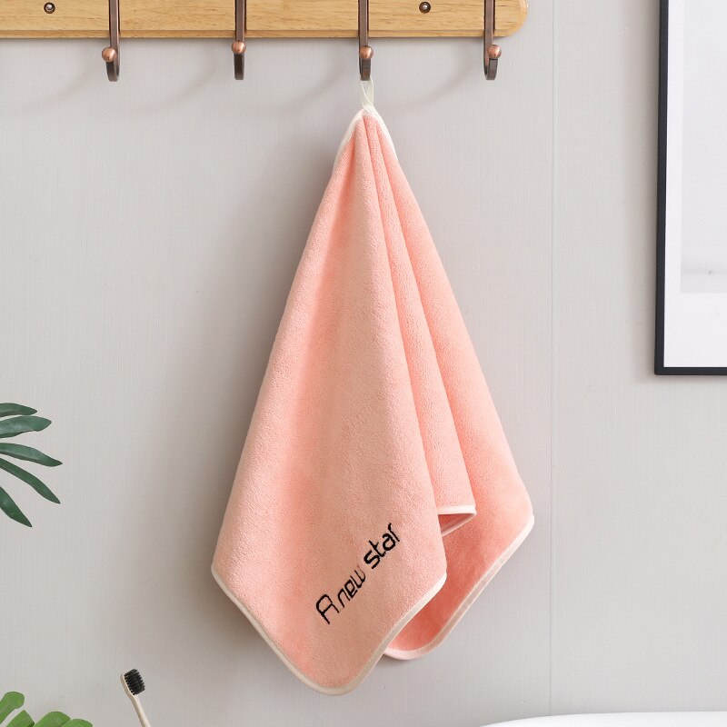 T041A nice Absorbent coral fleece Embroidered daisy letter hotel bath towels hand towels face towel