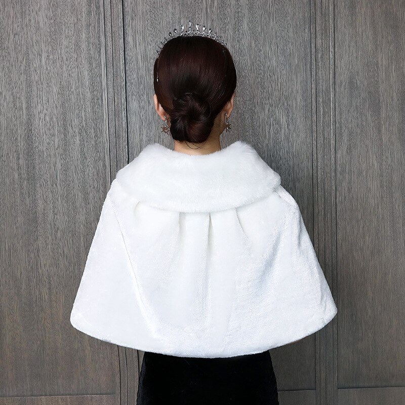 Chale – robe de mariée en plumes, accessoires de mariage bon marché, châle en fourrure,