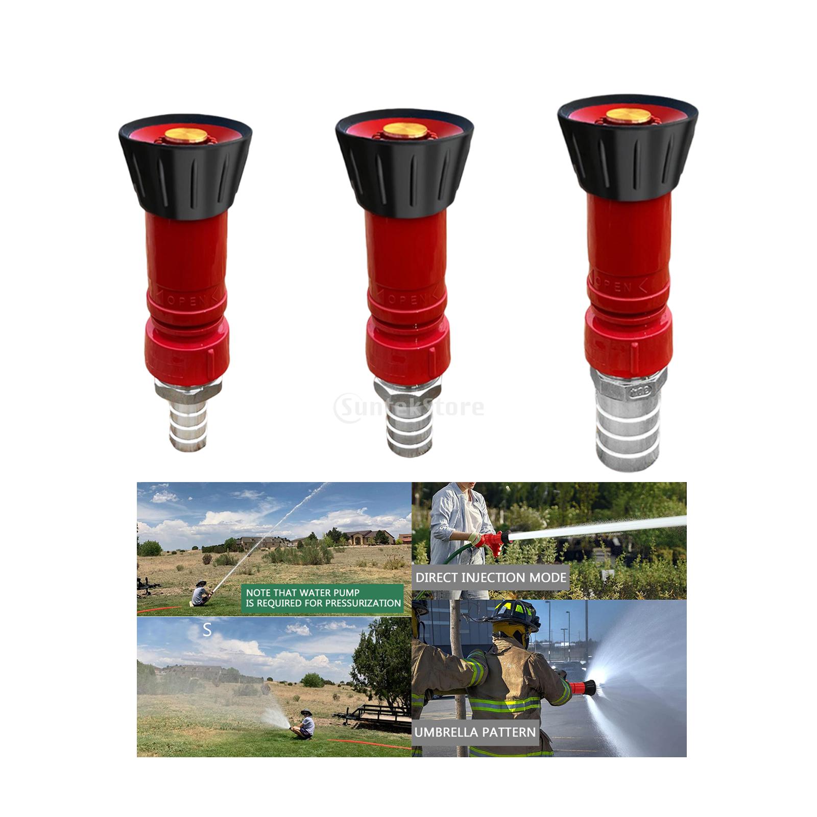 Buse de tuyau haute pression rouge puissant pour le jardinage, arrosage de jardin extérieur, tête d'arrosage haute pression robuste