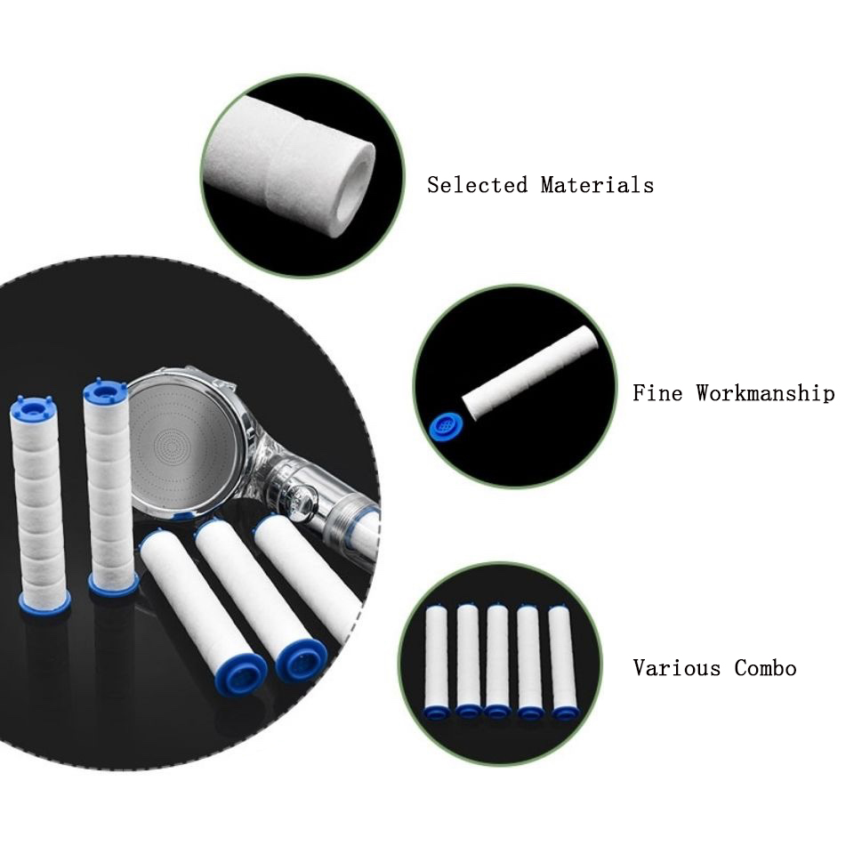 3/5/10 Stück Ersatz-Duschfilter für den Duschkopf – Hochleistungs-Duschwasserfilter zur Entfernung von Chlorfluorid hart