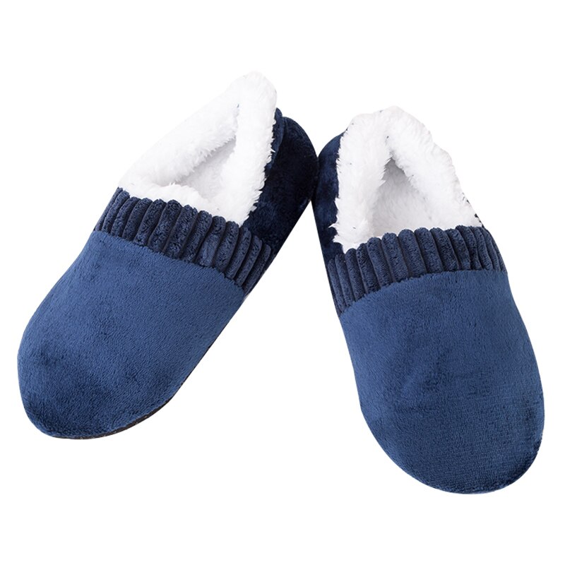 Men Soft Slippers House Floor Socks Anti-slip Indoor Winter Warm Slipper J55