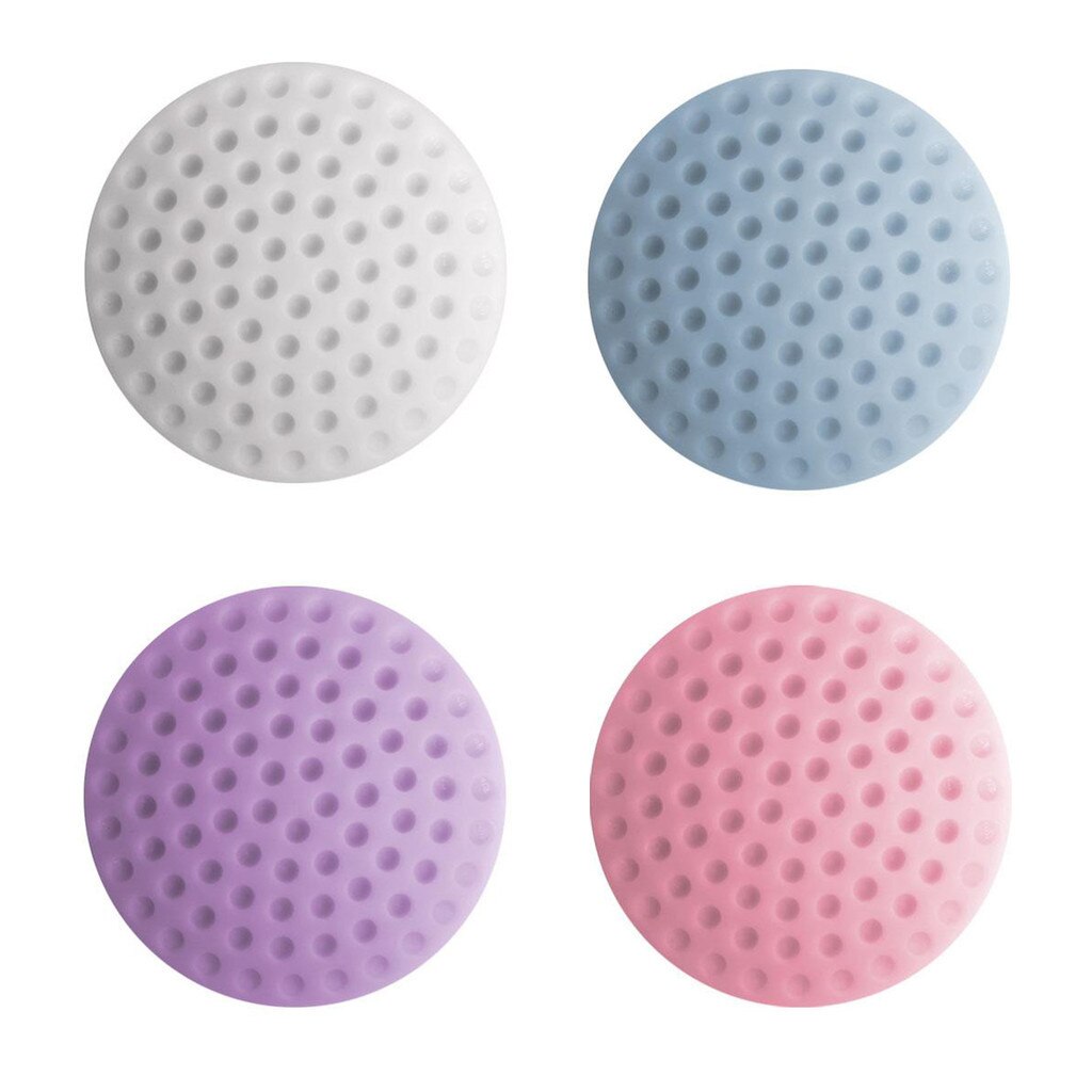 8 pçs silicone porta stopper protetor de parede auto-adesivo de borracha parar maçaneta da porta pára-choques almofadas redondas porta titular stoper fazer drzwi: Default Title