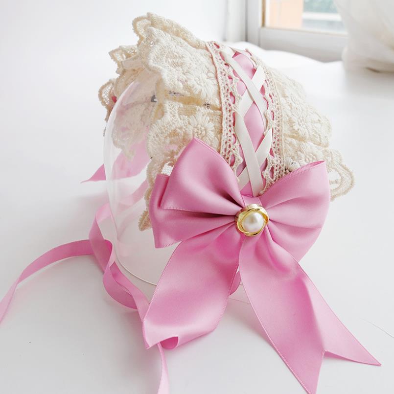freundlicher-prinzessinnen-lolita-haarband, spanisches Baby-haarband, haaraccessoires für kleinkinder  a1092: Lila rosa