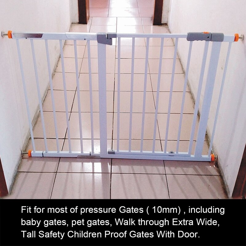 4 stk tryk baby gate skrue gevindspindelstænger gå gennem porte tilbehør  - m10 x 10mm