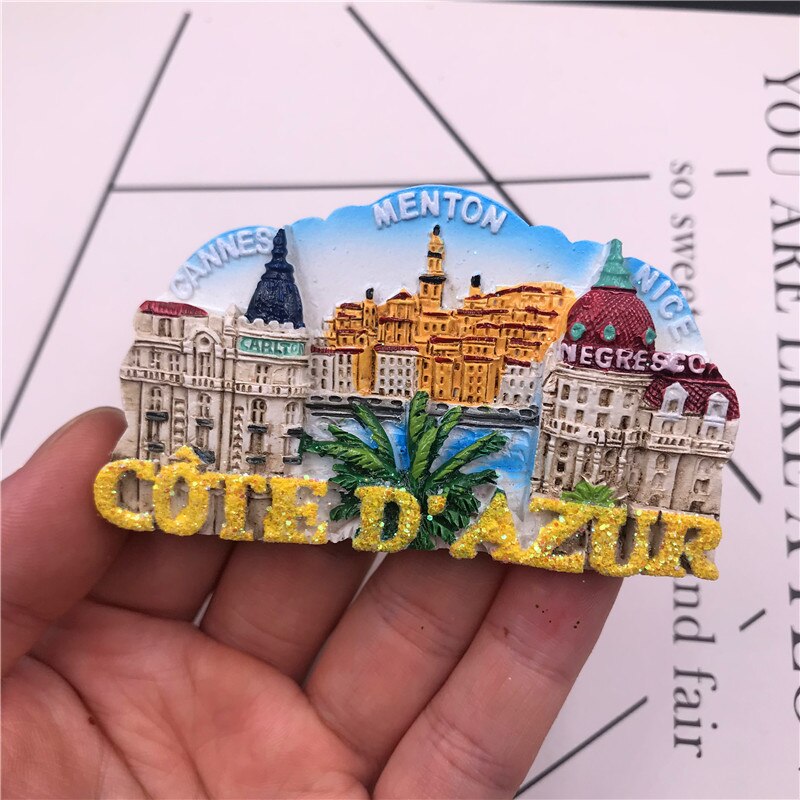 3d hartsi jääkaappimagneettia thaimaa ranska saksa wien monaco lontoo espanja tšekki hartsi magneettinen jääkaappitarra matkamuisto: 16