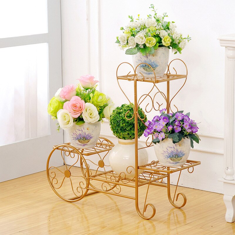 Bloemen Metalen Vloer Plank Indoor Plant Stand Bloem Rack Tuin Bloemen Stands Outdoor Plant Plank