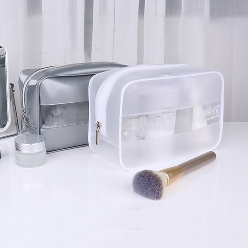 Transparante Reizen Cosmetische Tas Mode Waterdichte Toilettas Make Opbergtas Clear Pvc Cosmetische Zak