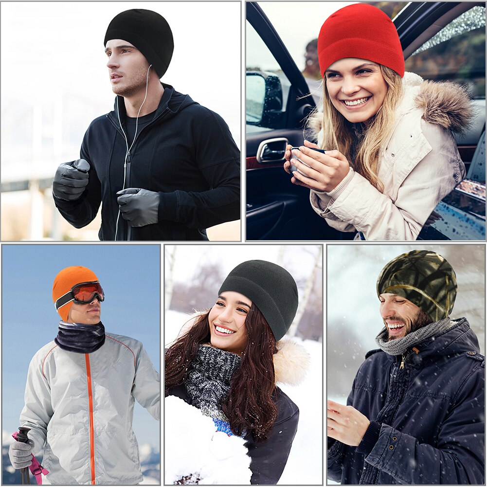 Mannen En Vrouwen Algemene Fietsen Caps, Winter Winddicht En Warm Polar Fleece Caps, sport Running Ski Caps