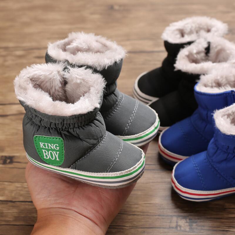 Kleinkind freundlicher Stiefel Kleinkind freundlicher Baby Winter Erstarrte Stiefel Mädchen Jungen Knöchel Kurze Stiefel Spitze hoch lässig freundlicher Schuhe