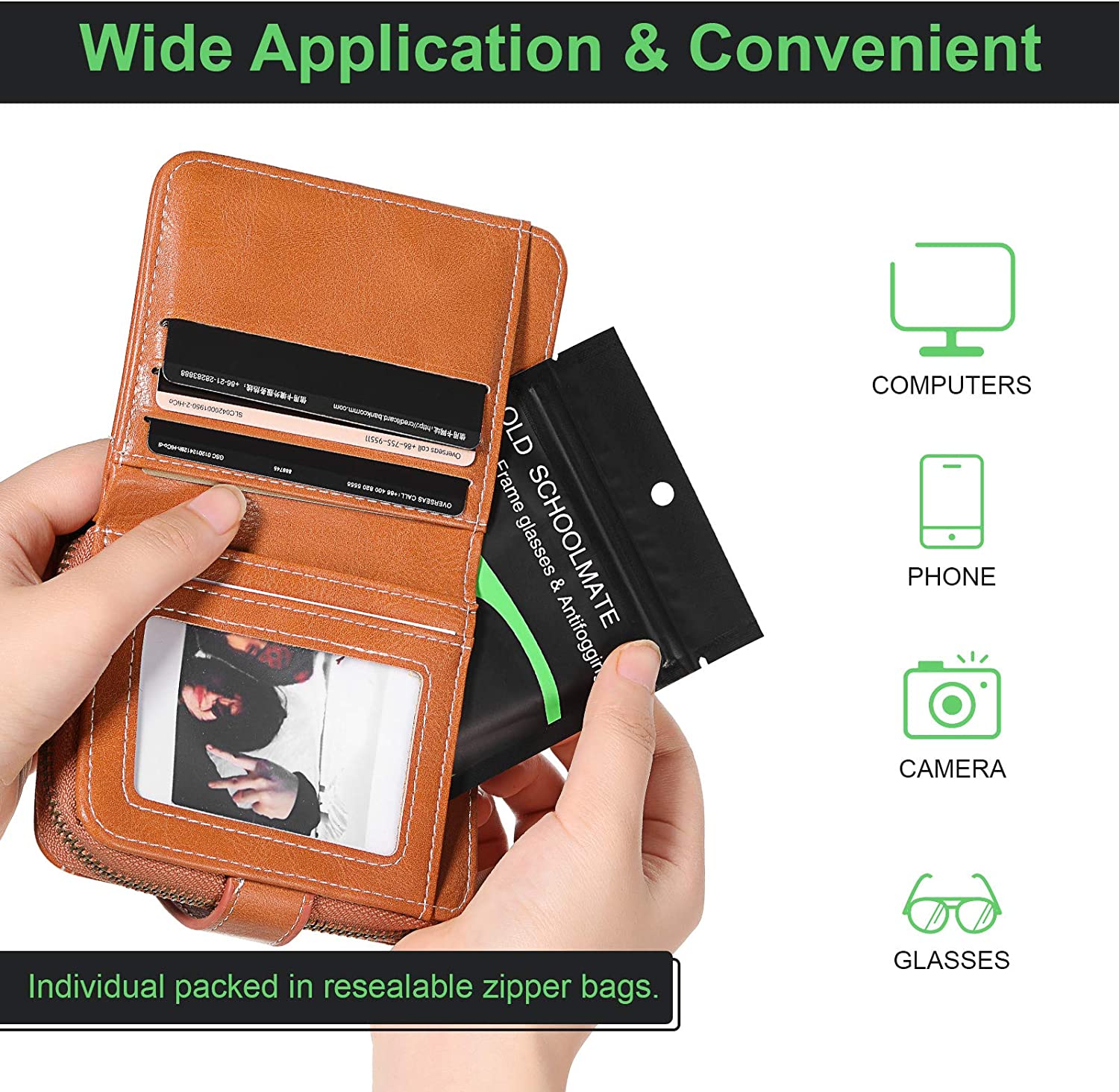 1-20 pz riutilizzabile anti-appannamento salviette per occhiali scamosciato pre-umido antiappannamento panno per lenti Defogger occhiali pulisci occhiali salviette