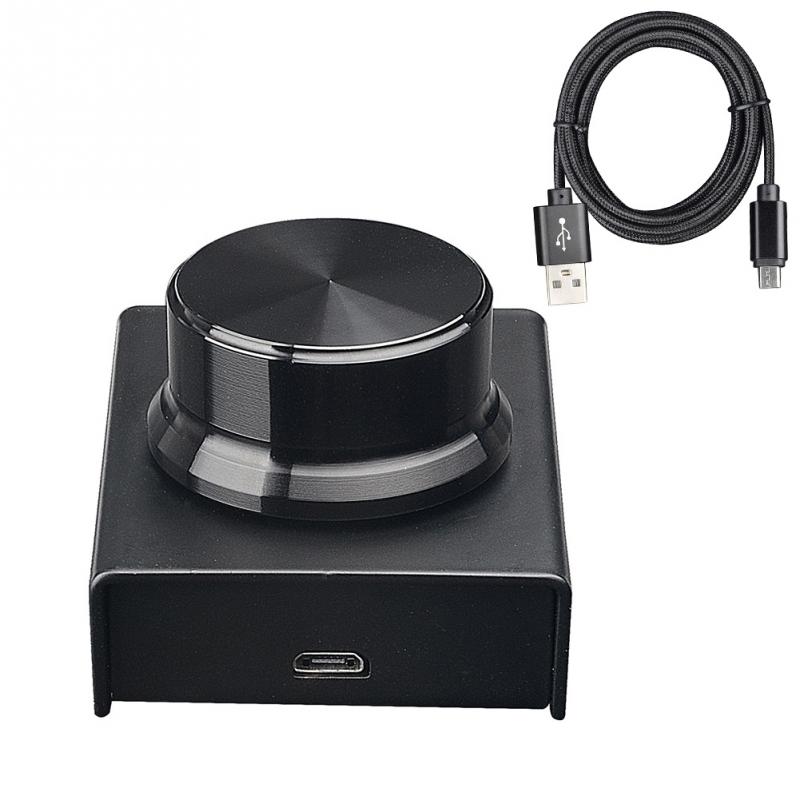 LED Indicator Multipurpose Knob Computer Speaker Plug And Play Audio USB Port Metal Volume Controller Adjustable