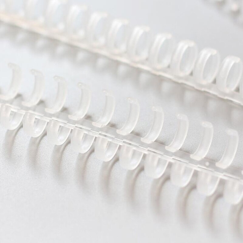 12mm Loose-leaf Plastic Binding Bar 30/25/20/5 Hole Rings Coil DIY Notebook Journal Diary Spring Spiral Booking Strip For School