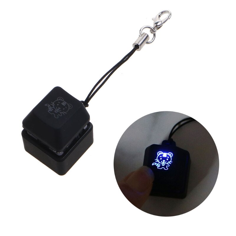 1 pc rgb led interruptor de teclado mecânico chaveiro acender retroiluminado para teclado interruptores kit testador: C