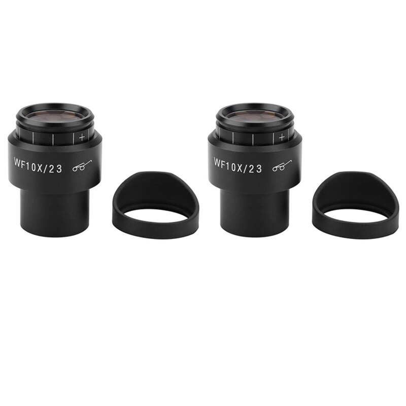 Stereo Microscope WF10X 2m Wide Angle Eyepiece Diopter Adjustable Eyeguards 30mm Diameter -2Pcs: Default Title
