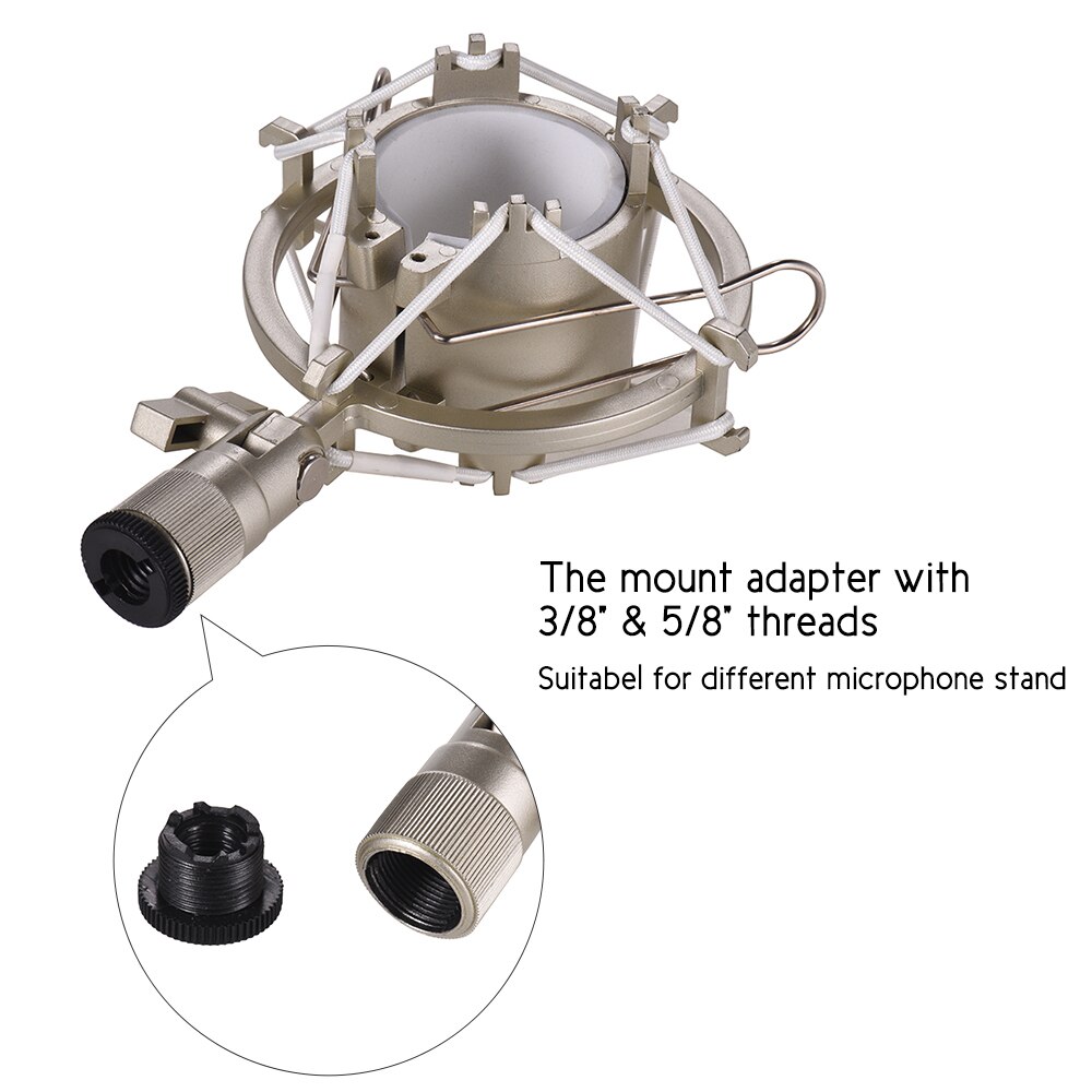 Condenser Microphone Mic Shock Mount Holder Bracket Plastic Anti-vibration for On-line Broadcasting Studio Music Recording