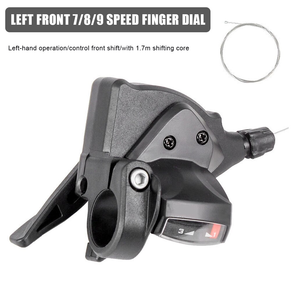 MTB 24/ 27Speed Finger Gear Shifter 8/9/10/11Speed Split Finger Lever Left Right Gear Shifter for Shimano Transmission System: Left 7-8-9 speed