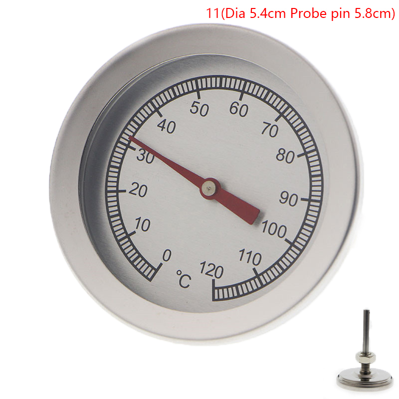 Thermomètre en acier inoxydable pour barbecue, jauge de température 50-800 degrés Fahrenheit 10-400/50-350/50-500 degrés Celsius: Rose